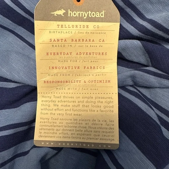 HORNY TOAD Blue Stripe Dress - Picture 7 of 7